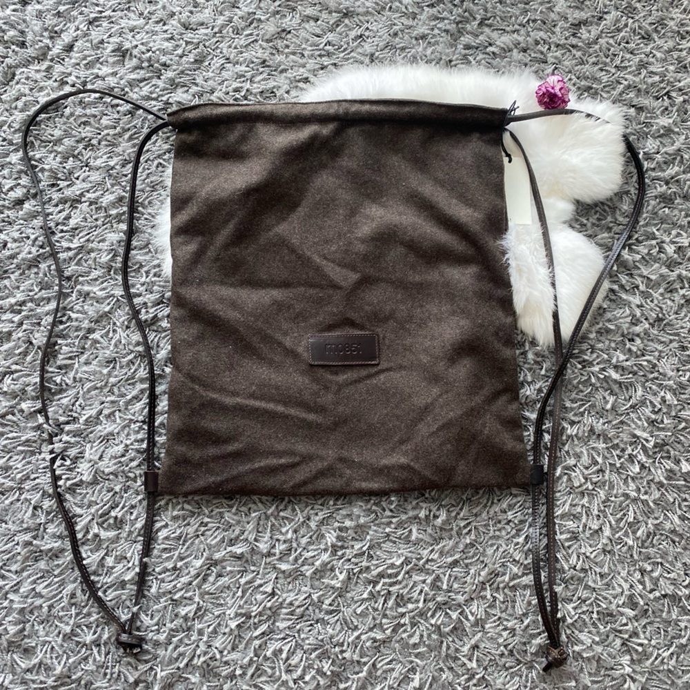 Women’s Brown Drawstring Backpack - Picture 3 of 10